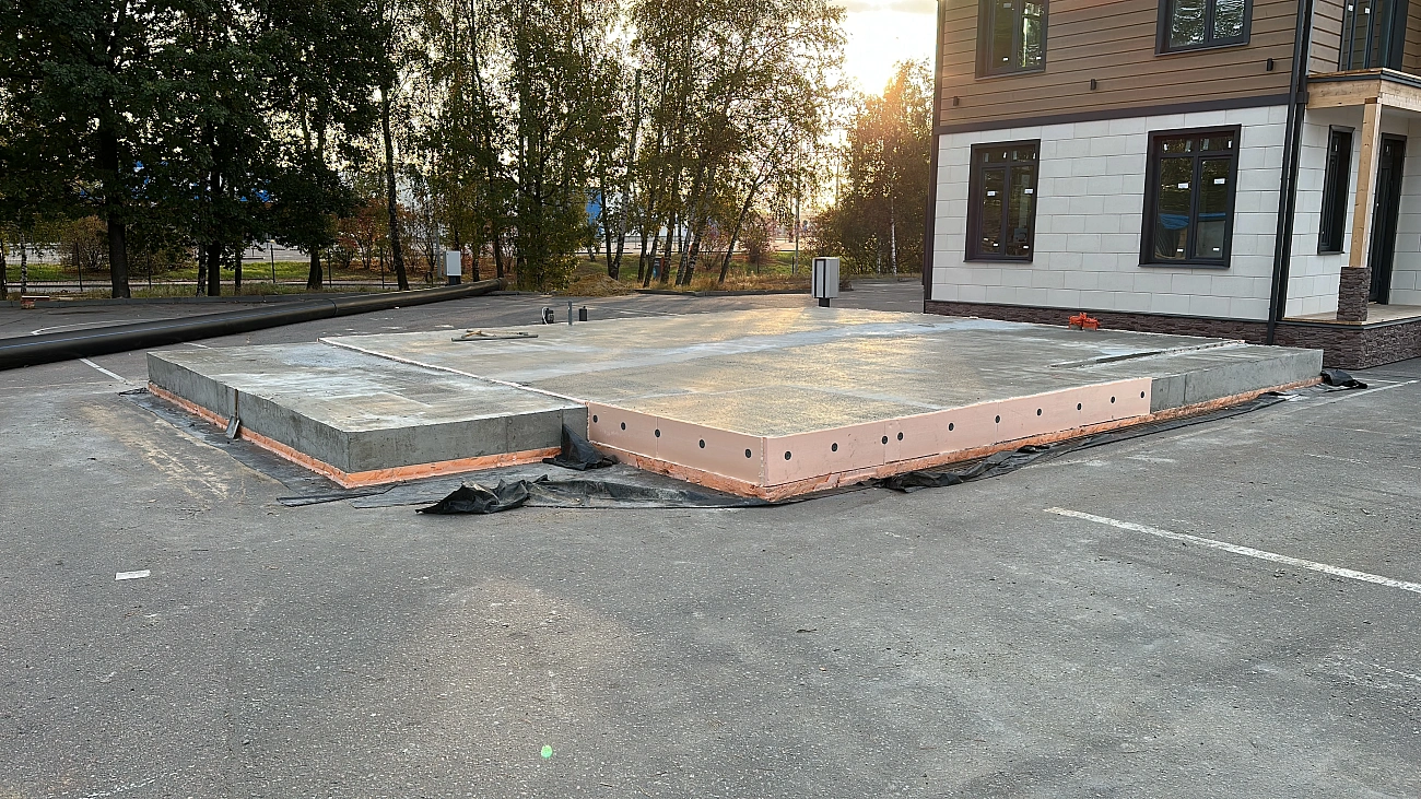 УШП (утеплённая шведская плита) на участке с осадочным грунтом