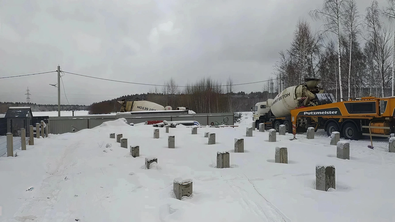 Свайный фундамент для дома из керамического кирпича